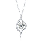 Starlit Skyline – Moissanite Silver Pendant Necklace