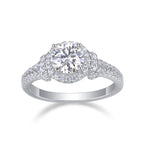 Eternal Vow – Moissanite Silver Wedding Ring
