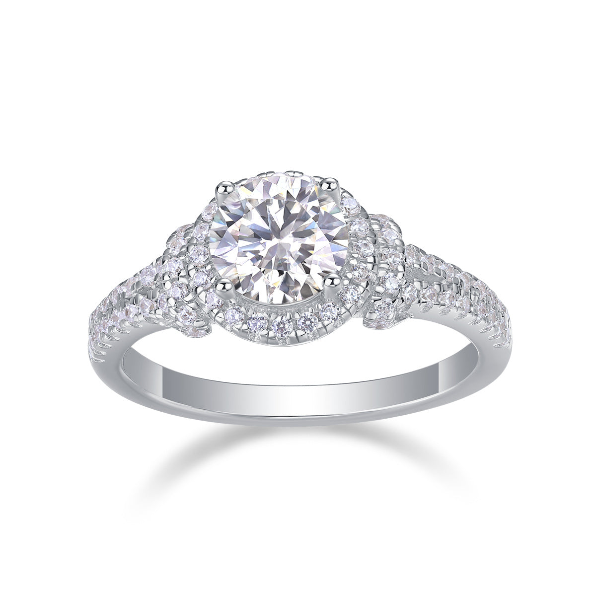 Eternal Vow – Moissanite Silver Wedding Ring