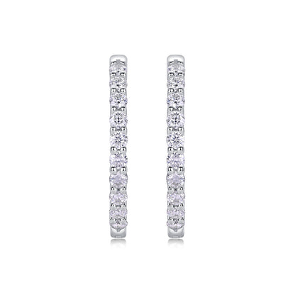 Oceanic Muse – Moissanite Silver Earrings