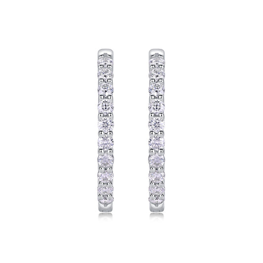 Oceanic Muse – Moissanite Silver Earrings