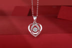 Eternal Heart – Silver Moissanite Pendant Necklace