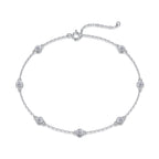 Dream Aura – Moissanite Silver Bracelet