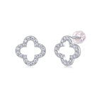 Elegant Shine – Moissanite Sterling Silver Stud Earrings
