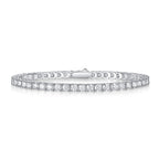Celestial Veil – Silver Moissanite Bracelet