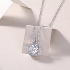 Celestial Cube – Moissanite Silver & Platinum Pendant