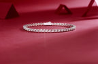 Luminous Night – Silver Moissanite Bracele