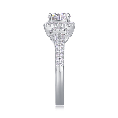 Eternal Vow – Moissanite Silver Wedding Ring