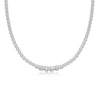 Radiant Oath – Moissanite Silver Pendant Necklace