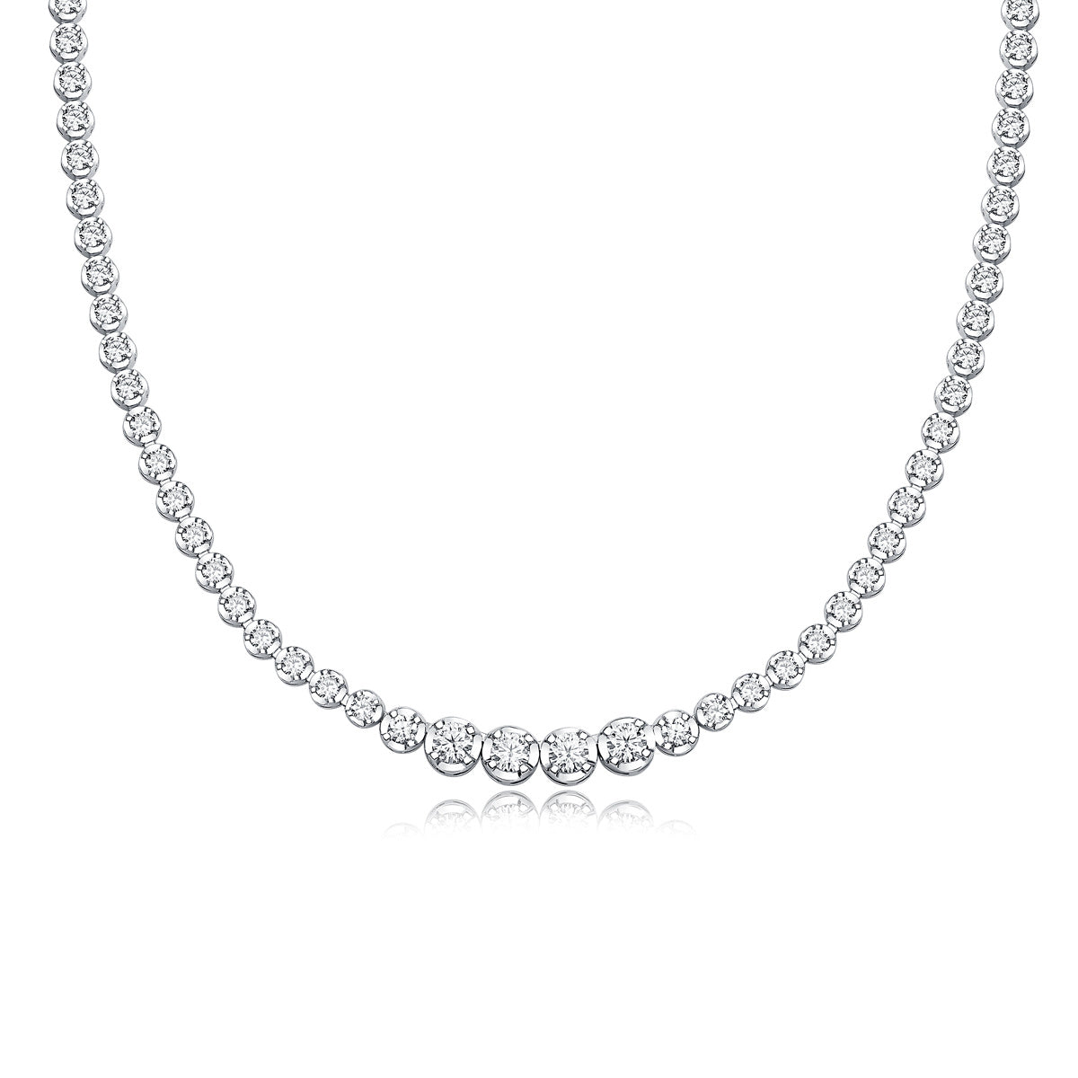 Radiant Oath – Moissanite Silver Pendant Necklace