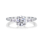Forever Radiance – Moissanite Silver Wedding Ring