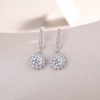 Luxe Harmony – Moissanite Sterling Silver Earrings Set