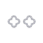Elegant Shine – Moissanite Sterling Silver Stud Earrings