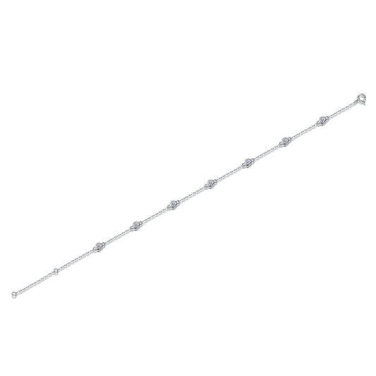 Dream Aura – Moissanite Silver Bracelet