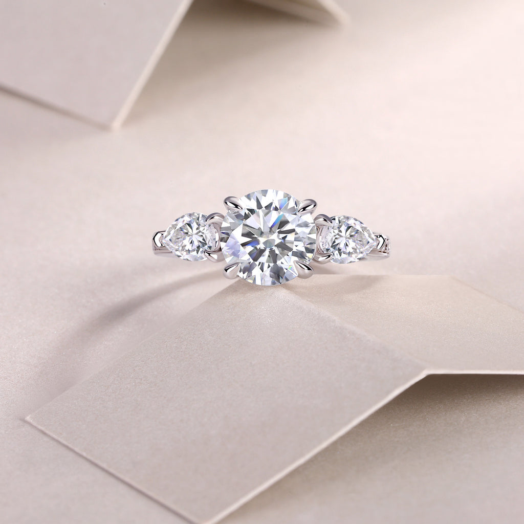 Radiant Empress – Moissanite Silver Ring