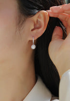 Luxe Harmony – Moissanite Sterling Silver Earrings Set