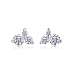 Ocean Whisper – Moissanite Silver Earrings
