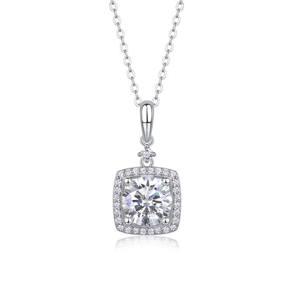 Pure Grace – Moissanite Silver Pendant Necklace