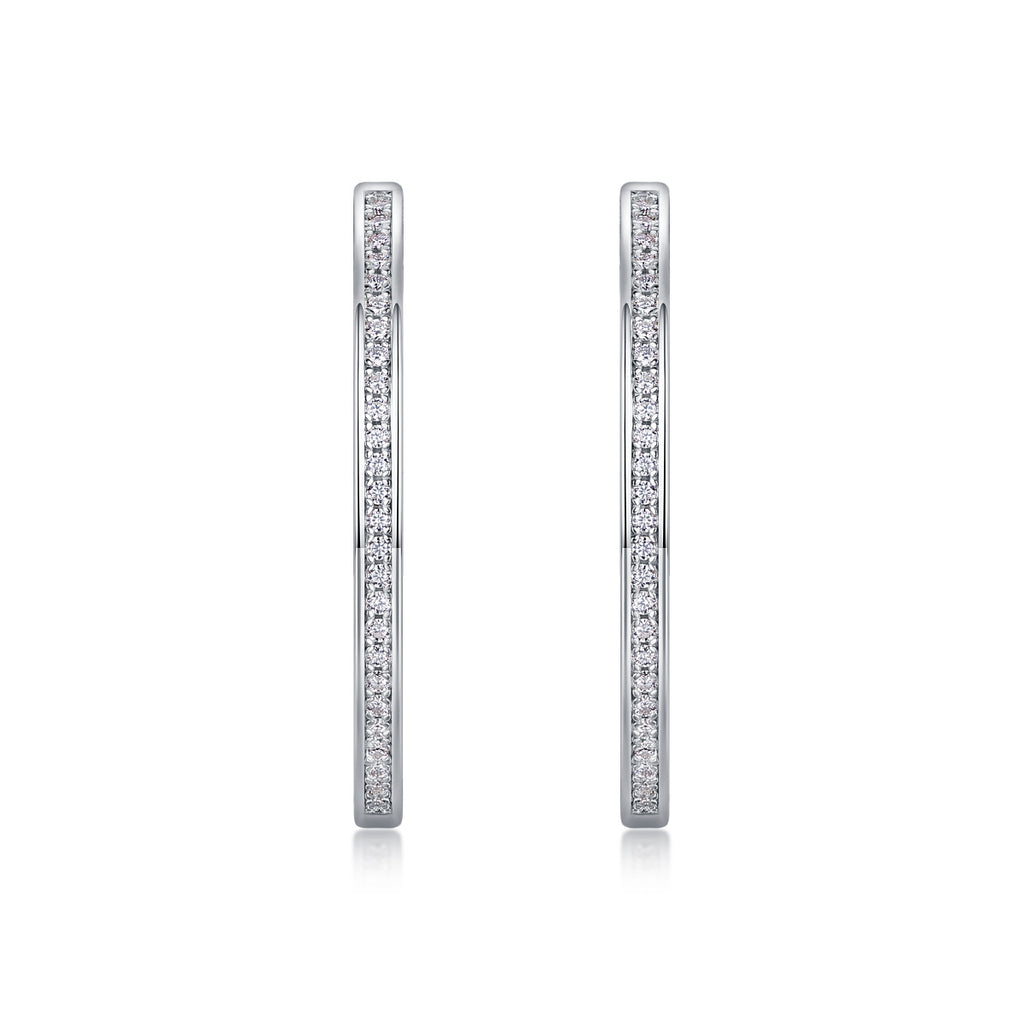 Sparkling Elegance – Moissanite Silver Stud Earrings