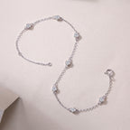 Dream Aura – Moissanite Silver Bracelet