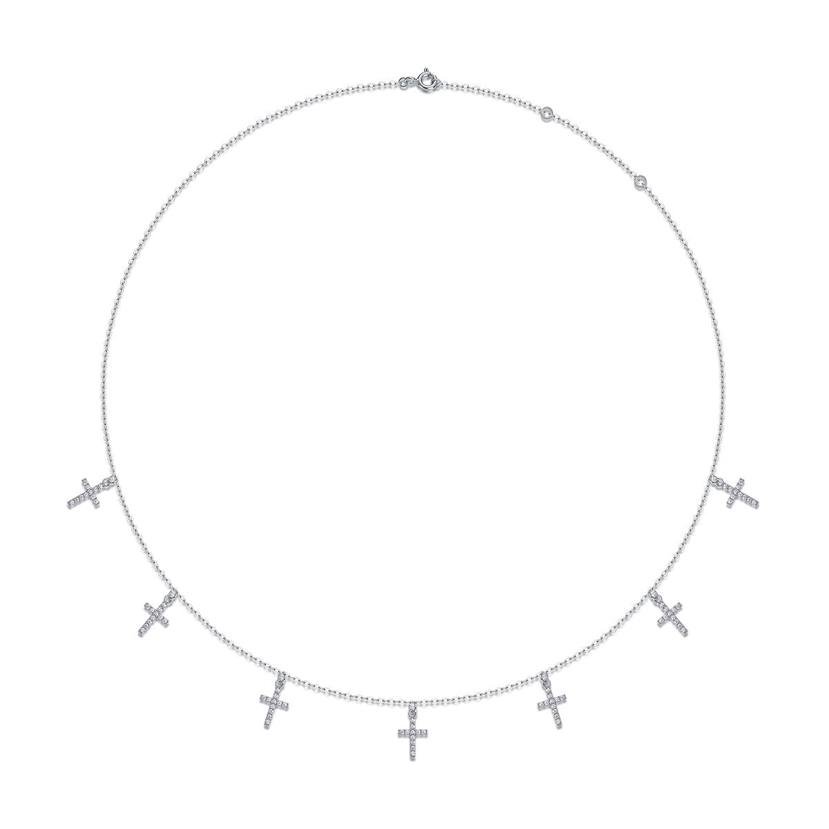 Holy Light Cross - A Fashionable And Luxurious Diamond Jewelry Pendant Set With Moissanite S925 Sterling Silver And Platinum Plating