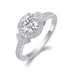 Guiding Light – Moissanite Silver Ring Set