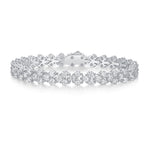 Moonlight Trail – Silver Moissanite Bracelet
