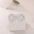 Elegant Shine – Moissanite Sterling Silver Stud Earrings